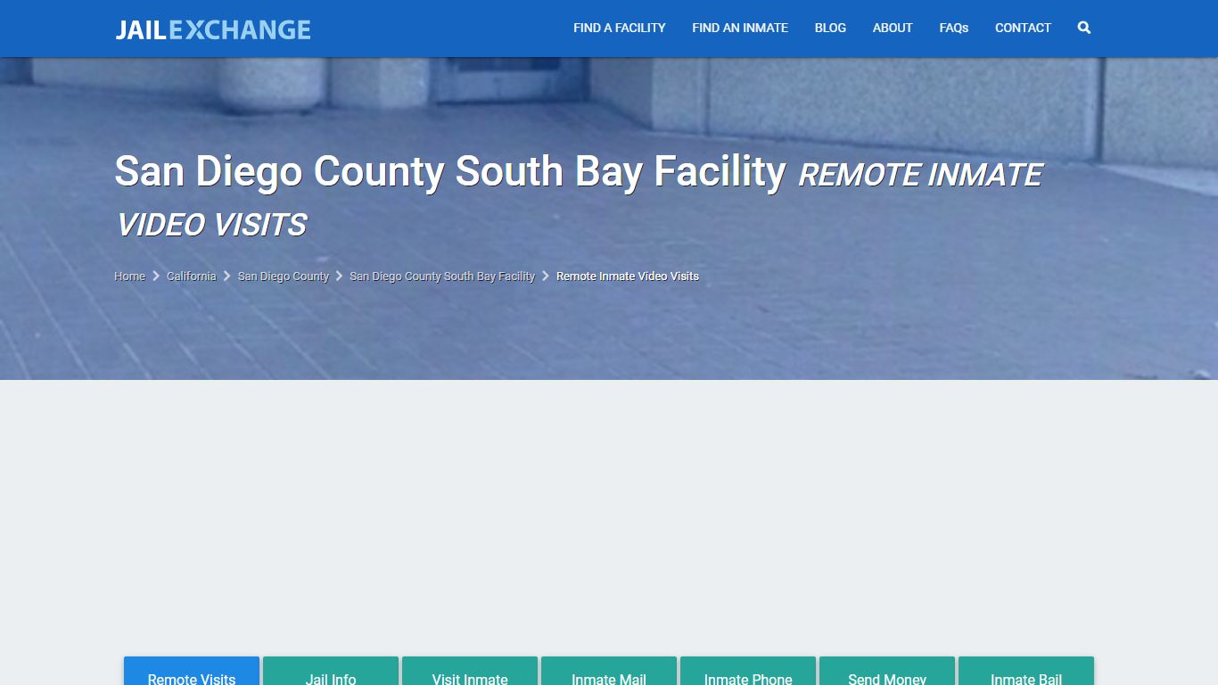 Remote Inmate Video Visitation in San Diego County South ...