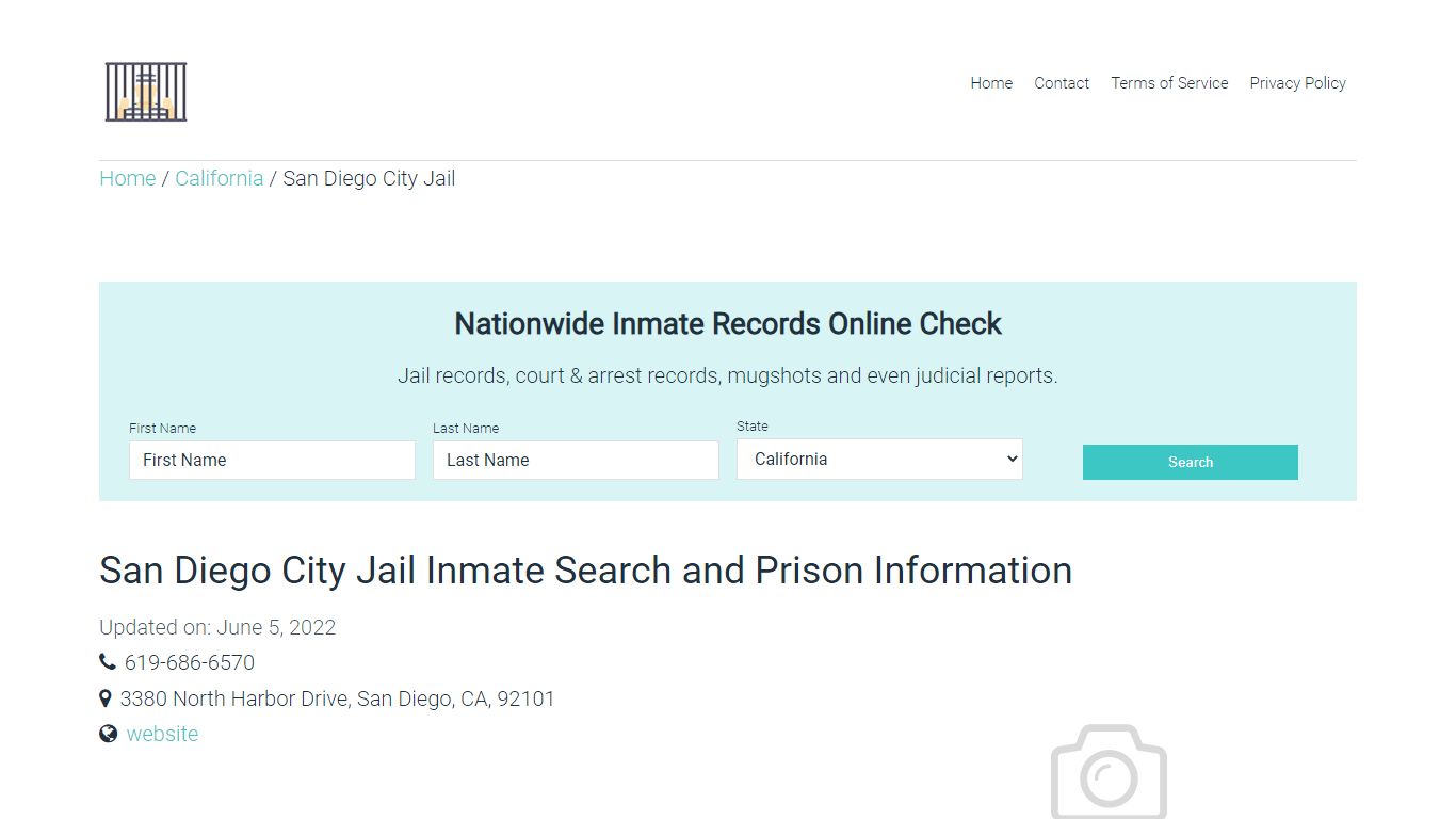 San Diego City Jail Inmate Search, Visitation, Phone no ...